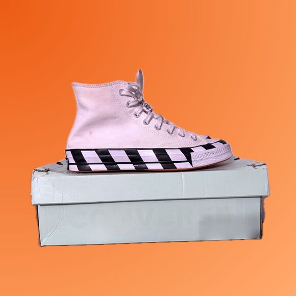 Size 8 - Off-White Converse Chuck Taylor All-Star '70 Hi White Black Orange 2018 - Picture 2 of 9